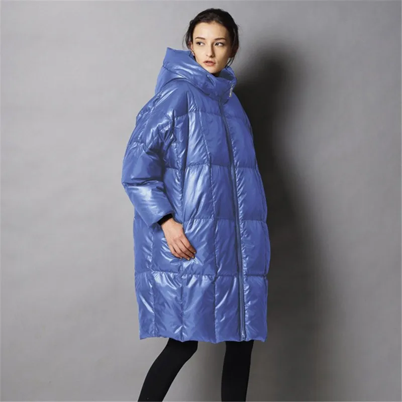 Plus Size XS-5XL Corduroy Thick Down Jacket 2019 New Winter Women Oversize Down Jacket and Coat Big Size Puffer Jacket W59