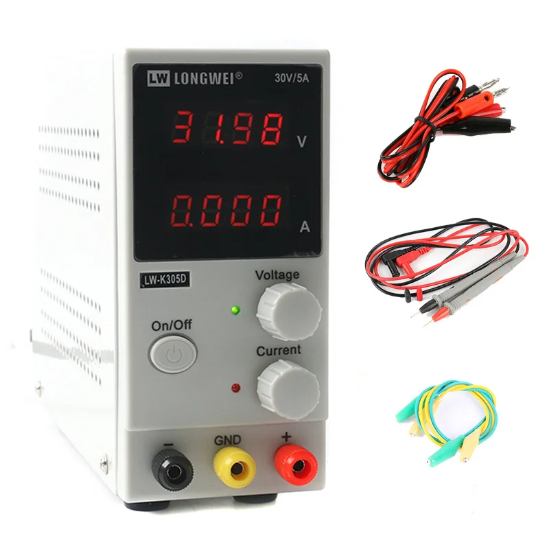 K305D LW3010D DC power supply 30V 10A Mini Adjustable Digital DC power supplise Switching 0.01V/0.001A 4 digits Laboratory repair tool - Цвет: K305D