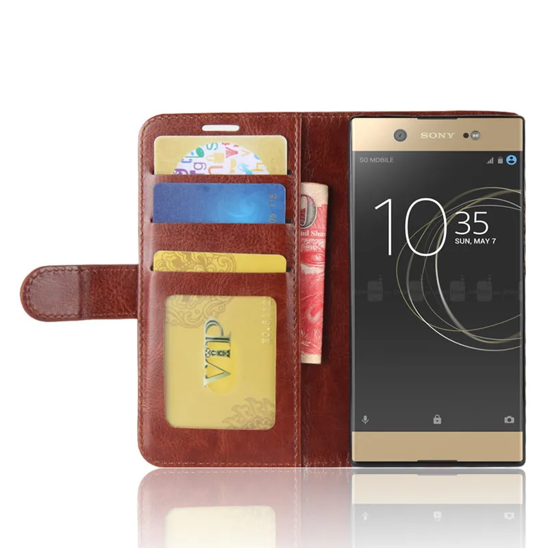Чехол для Sony Xperia XA1/XA1 Dual G3121 G3123 G3125 G3112 G3116 откидной бумажник из искусственной кожи