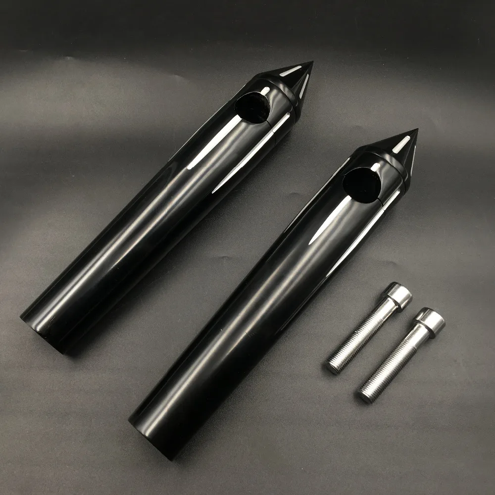 Черная Алюминиевая Заготовка 1 дюйм для руля Harley Softail Dyna Sportster Custom New 8 &quotRise|Руль