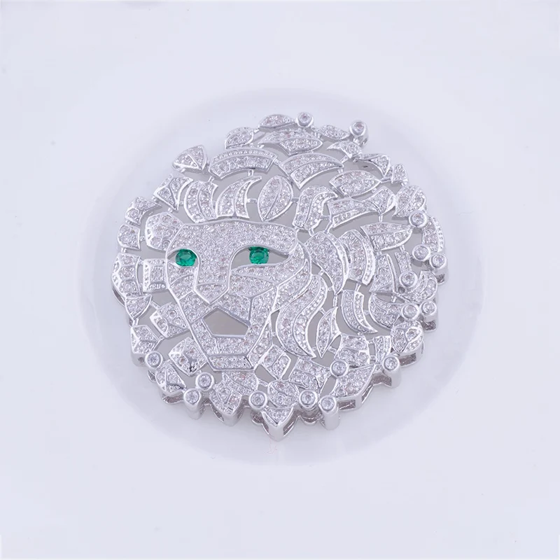 Европейская мода жемчужное ожерелье фурнитура Золотая большая голова льва