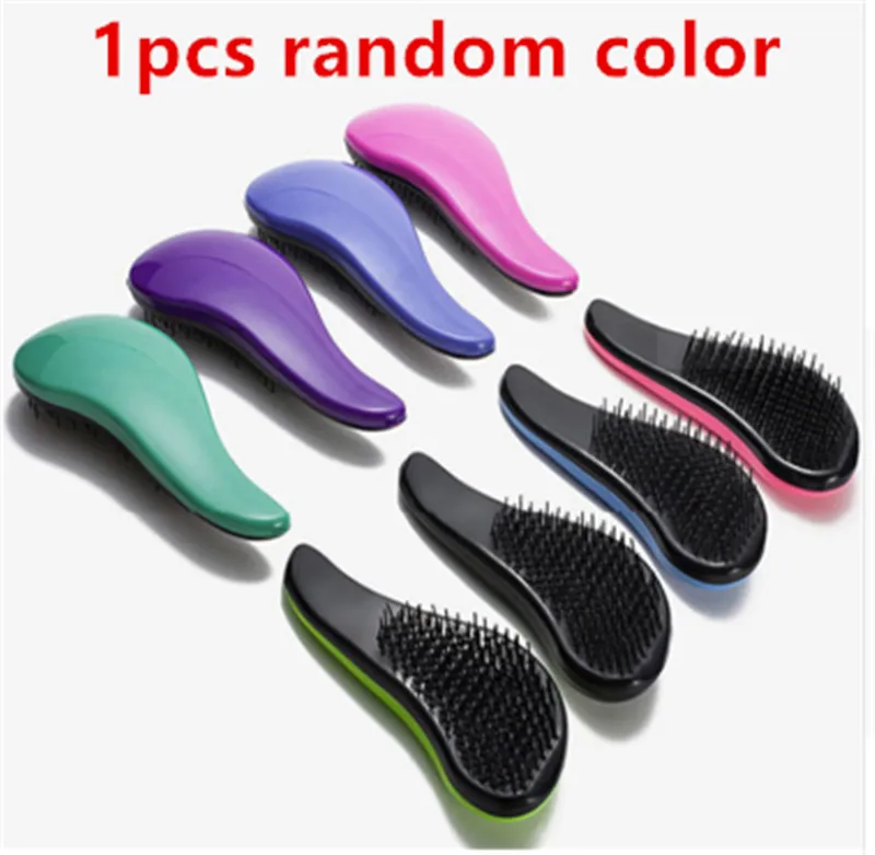 1pcs random color Щетка для волос Профессиональные парикмахерские принадлежности щетка для волос комбинированная расчески для запутанных волос для волос combos Boar щетина для головы Щетка для волос Инструменты - Цвет: 1pcs random color