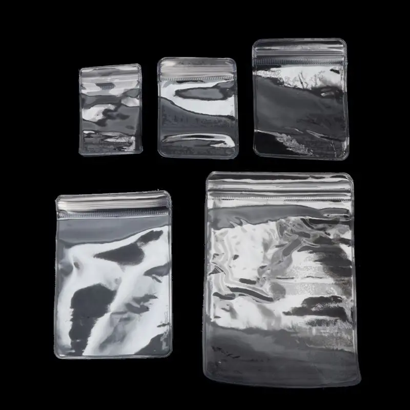 100 шт. ювелирная посылка уплотненная ПВХ самозакрывающаяся пластиковая