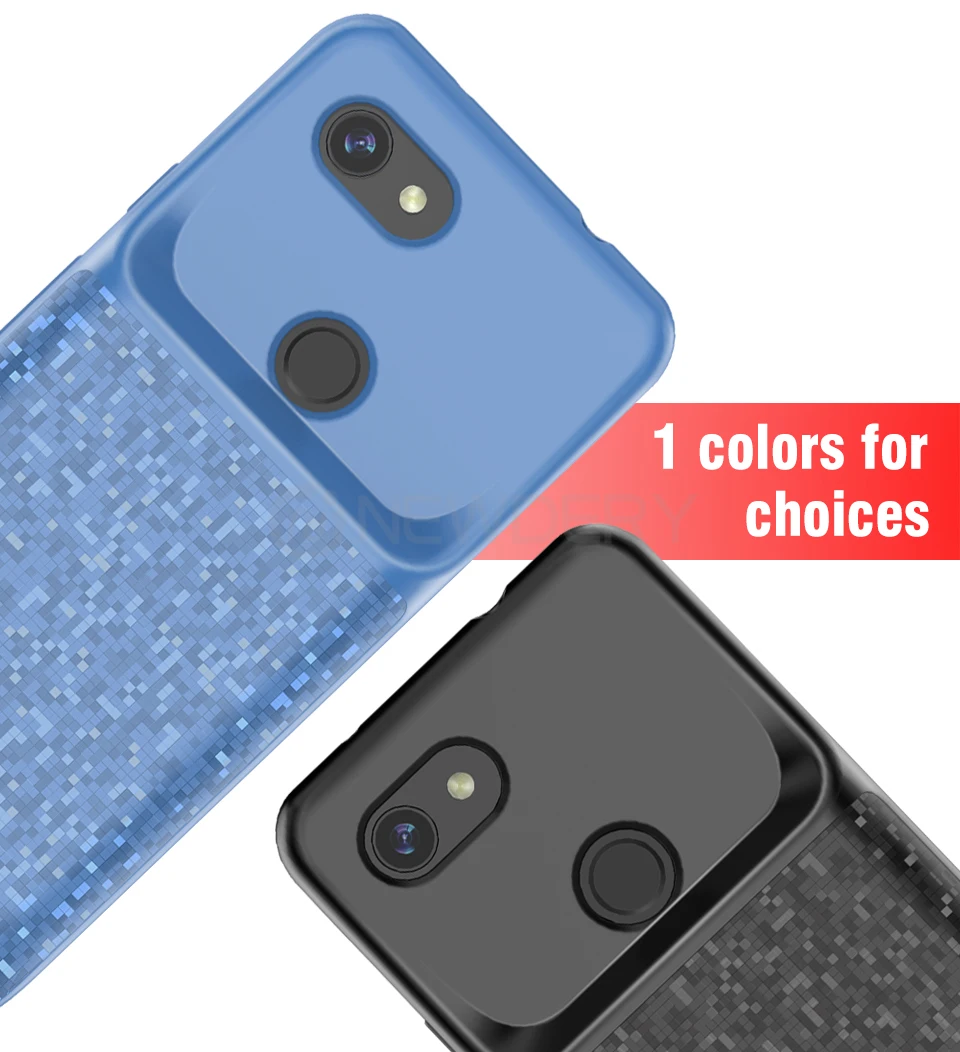 Чехол-аккумулятор Newdery для Pixel 3A, 3A XL 4700 mAh power case для Pixel 3A 3A XL мягкий чехол для зарядки из ТПУ Черный