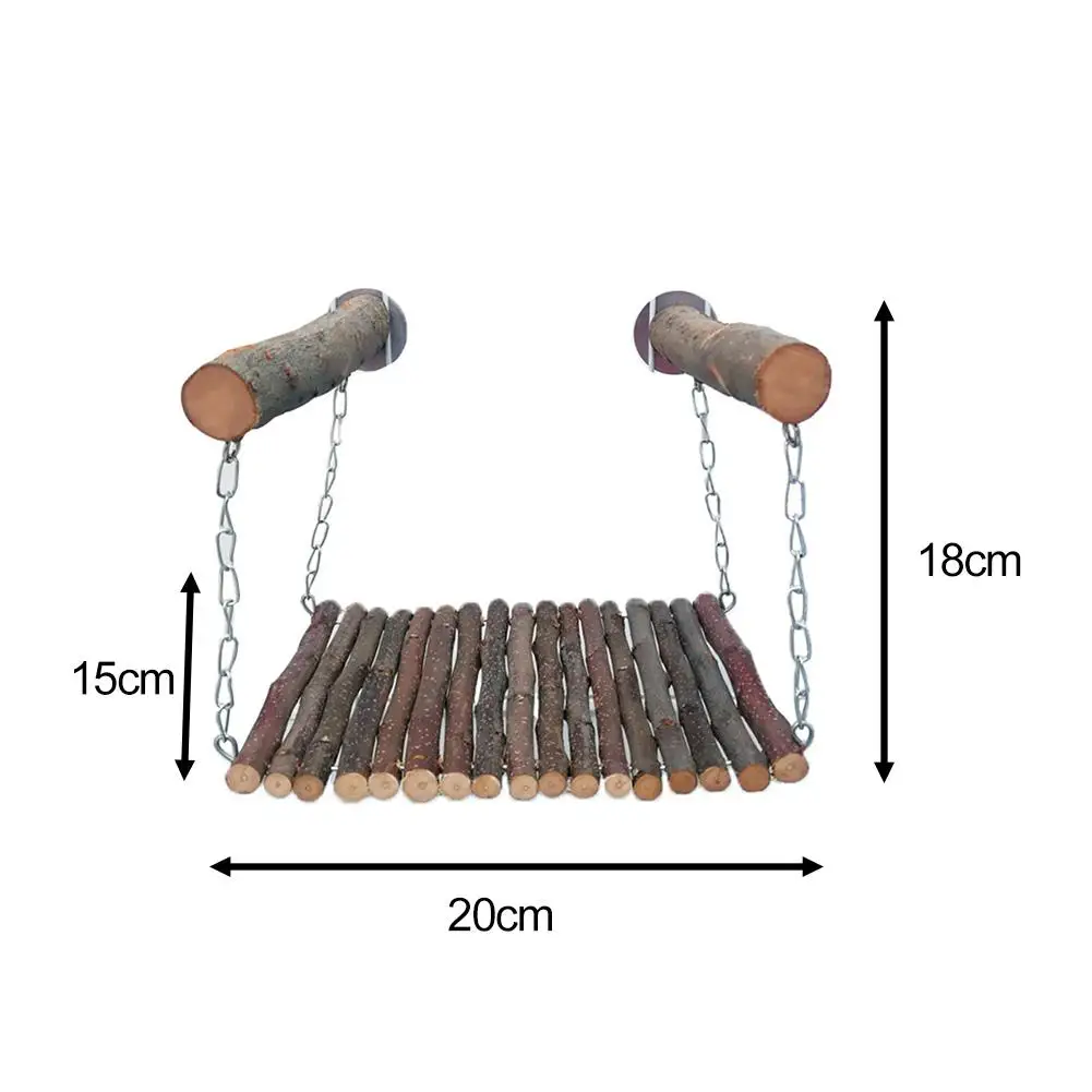 Кролик Хомяк гамак деревянная ветка хомяк кролик кровать Шиншилла качели белка морская свинка педаль игрушка для маленьких домашних животных молярные принадлежности