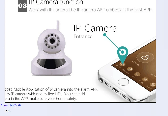 Wi Fi IP камера совместима с системой сигнализации G90B APP control|wifi ip camera|ip camerawifi |