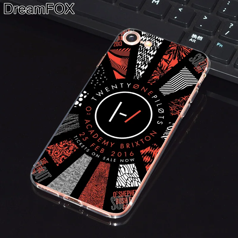 DREAMFOX L552 Twenty One Pilots Мягкий ТПУ силиконовый чехол для Apple iPhone 11 Pro XR XS Max 8X7 6 6S Plus 5 5S SE 5C 4