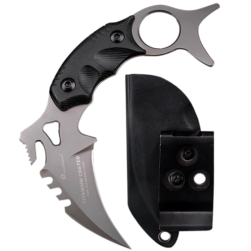 HX уличный армейский охотничий крутой нож 58HRC master D2 Karambit, прямой нож для поля выживания, наружный нож с ножами