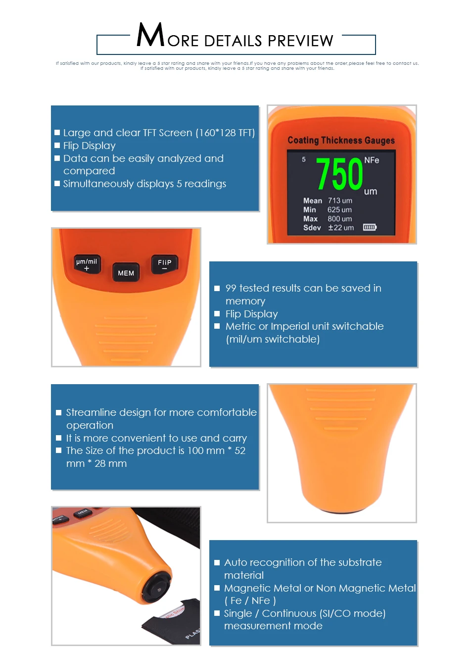 Nicetymeter CM8806FN толщиномер покрытия авто измеритель толщины краски инструмент для детализации Авто покрытие 50 мил 1250 мкм тестер