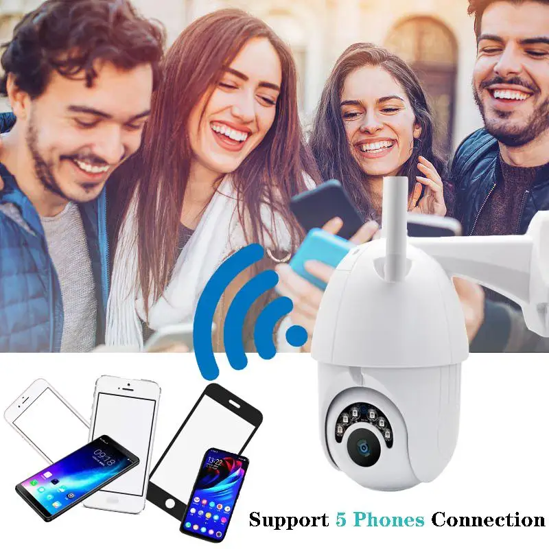 ZOOM HD 1080P wifi Беспроводная IP камера наружная камера видеонаблюдения PTZ скоростная купольная CCTV 60 м ИК Ночное Видение IP65
