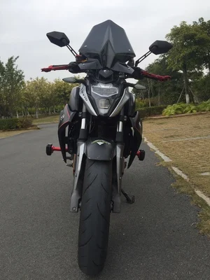 Черный Мотоцикл лобовое стекло ветровое стекло обтекатель для KTM Duke 125 390 черный дым - Цвет: Черный