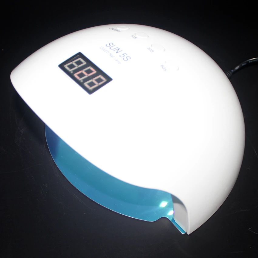 SUN5S УФ лампы 50 W Двойной светодиодный светильник ногтя с ЖК дисплей Дисплей