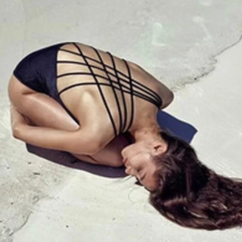 2020 сексуальный цельный купальник женский черный сетчатый спортивный сплошной