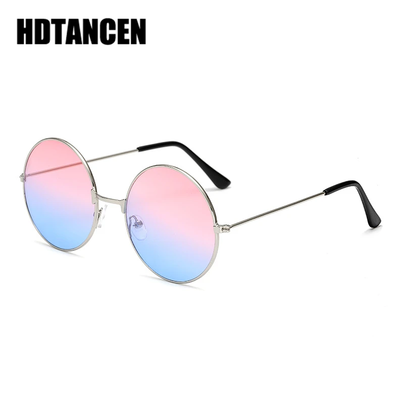 HDTANCEN 2018 Burst металлические круглые модные морские линзы красные солнцезащитные