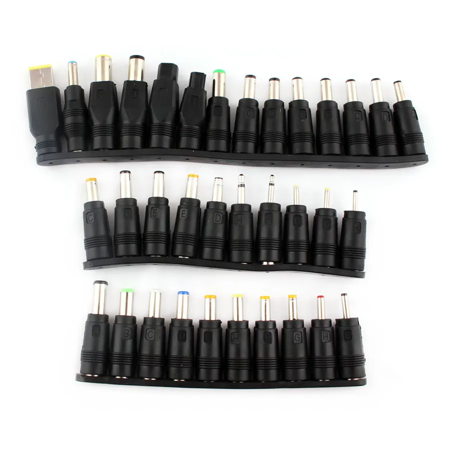 1Set=34pcs 12V Power Adapter AC DC Jack Charger Connector Plug for Laptop Notebook | Обустройство дома