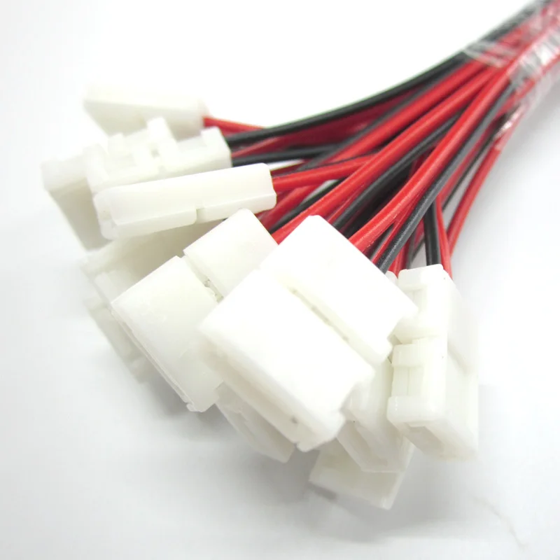 50 шт./лот 2 Pin сварочный Бесплатный 3528 LED разъем полосы на 1 конец для 8 мм ширина