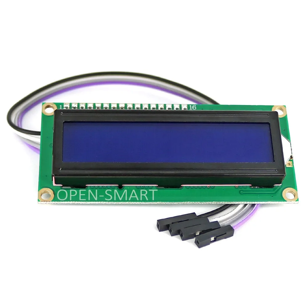 OPEN SMART I2C / IIC LCD 1602 Модуль дисплея с синей подсветкой 4 контактный кабель для Arduino|lcd