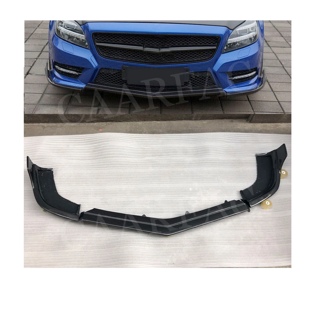 Передний спойлер для Benz CLS Class W218 CLS350 320 CLS63 2012 2013 бампер из углеродного волокна с