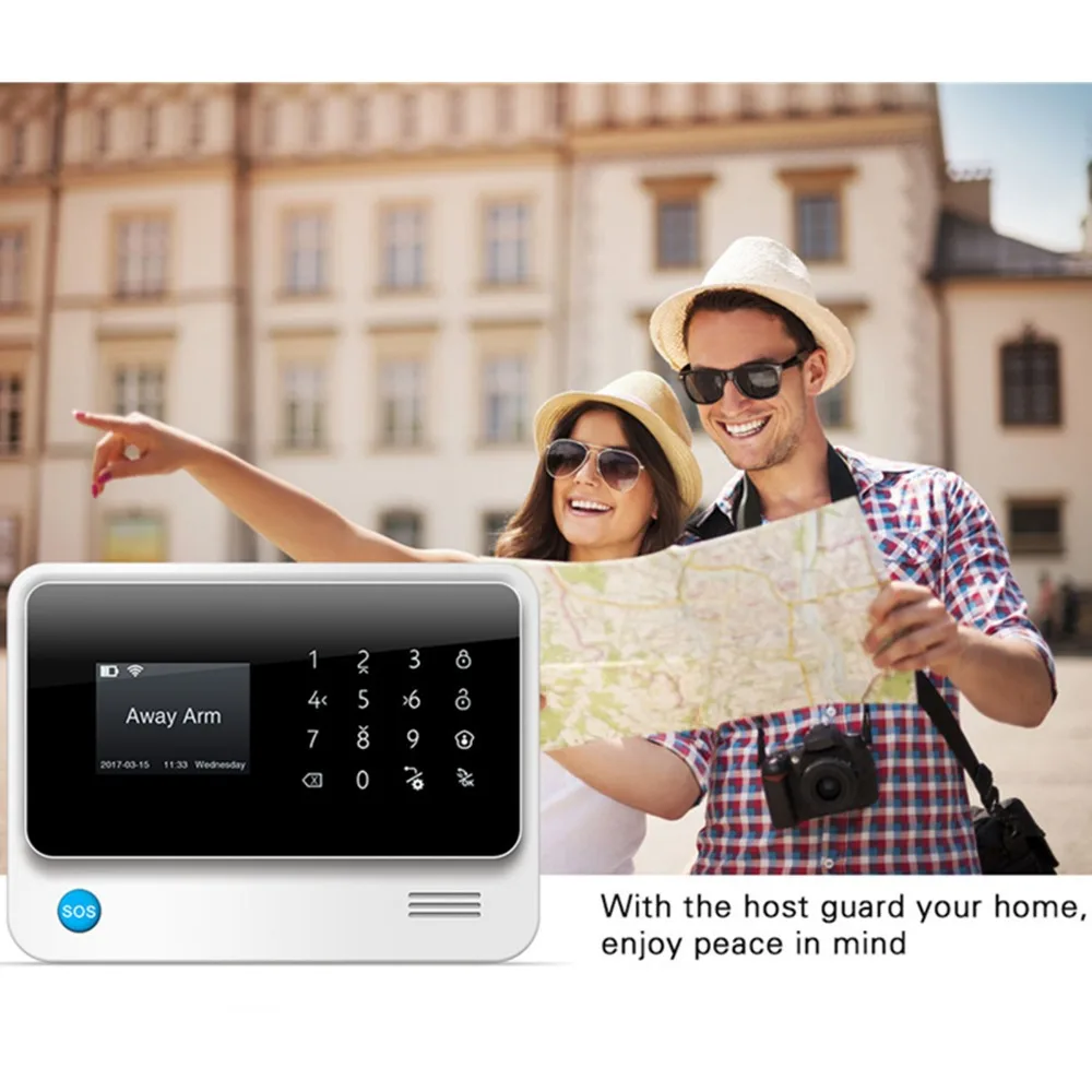 Fuers G90B Wi Fi GSM 2G GPRS система сигнализации Сенсорная клавиатура беспроводная умная