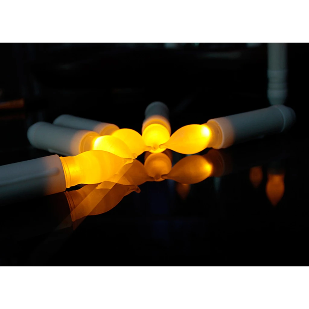 115 мм светодиодный беспламенный конус свечи с питанием от батареи Длинные