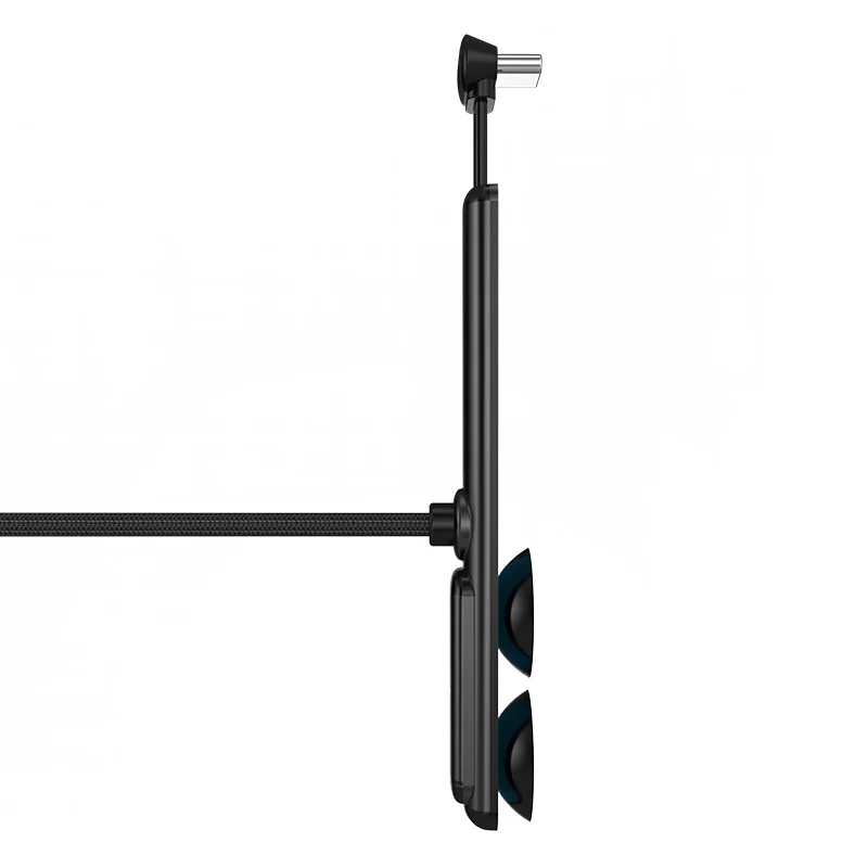 Черный WSKEN usb type C кабель для зарядки телефона для samsung Hauwei Xiaomi USB C кабель для зарядки мобильного телефона провод, usb-кабель - Цвет: Черный