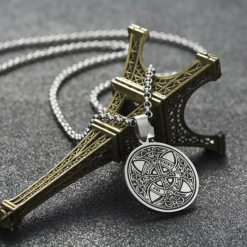 ABAICER 1 шт. 316L нержавеющая сталь Vinkings ожерелье большой Кельтский Узел Love норвежский
