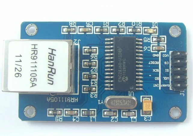 Бесплатная доставка! (LC) сетевой модуль ENC28J60 Ethernet фабричные розетки | Электронные