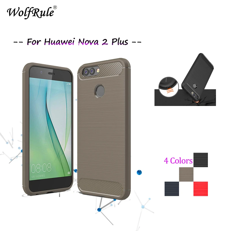 Чехол wolfrole для Huawei Nova 2 Plus Ударопрочный Мягкий ТПУ матовый чехол телефона 5 5'' |