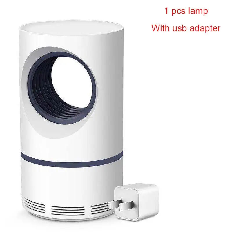 1pcs with plug Противомоскитная лампа от комаров, противомоскитная лампа, USB, средство от насекомых, Zapper, фотокатализатор, противомоскитная ловушка, для улицы - Цвет: 1pcs with plug