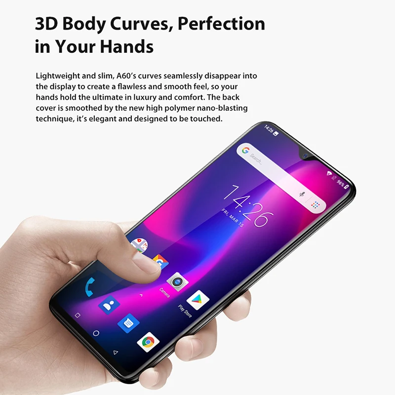 Blackview A60 6 1 &quotв виде капли воды Экран мобильный телефон 4080 мАч Android 8 смартфон 13MP