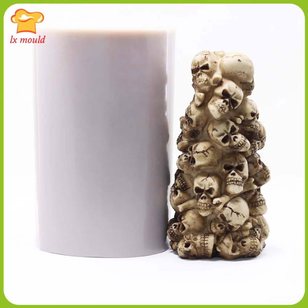 

LXYY New Halloween candle mould skull molds decoration skeleton mold