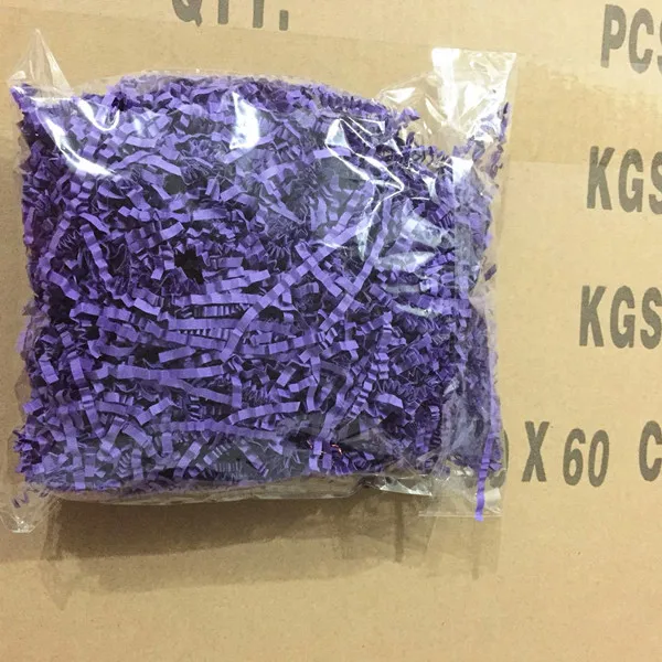 Plum 50 г декоративная рафия обертывание ткани для подарка морщинистый наполнитель измельченный скребок бумажный упаковочный материал - Цвет: Plum