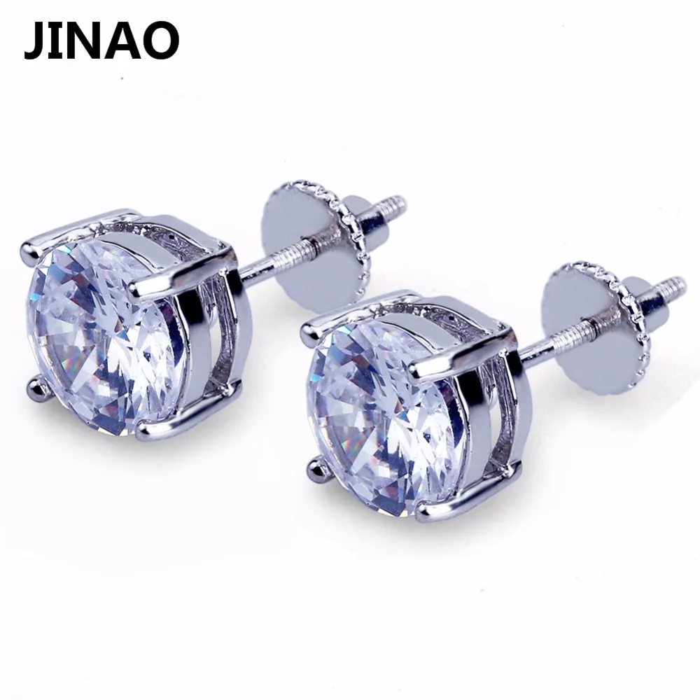 JINAO позолоченные/серебряные покрытые сверкающими микрозакрепками большие