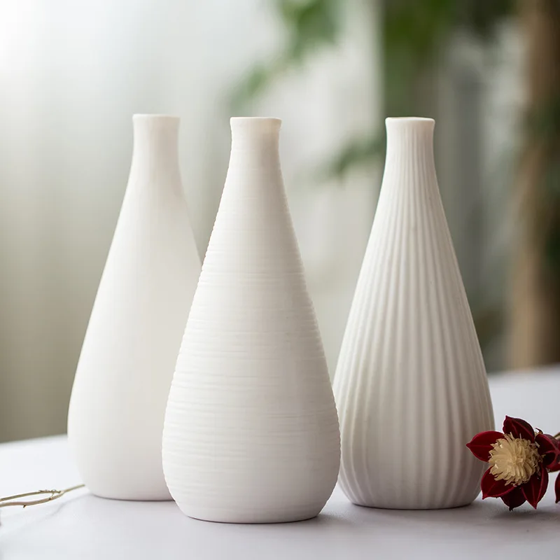 

Nordic Desk Flower Vase Home Decoration Ceramic Flowerppot Tabletop Plant Pot Ins Cute Wedding Vases Drop Shipping