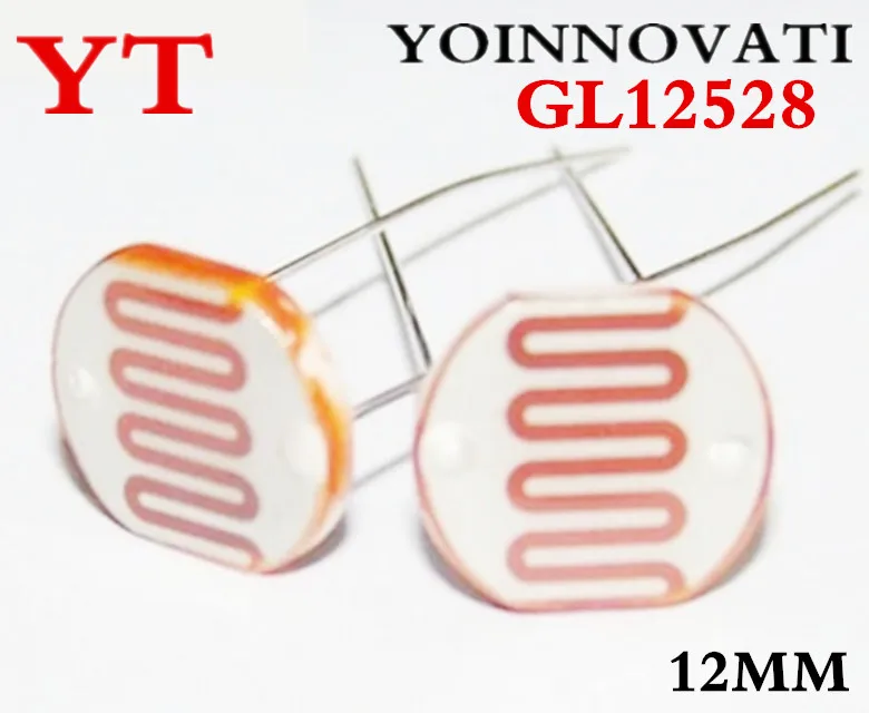 50pcs/lot Light Dependent Resistor LDR 12528 Photoresistor Photoconductive resistance 12MM Photoelectric switch components | Электронные