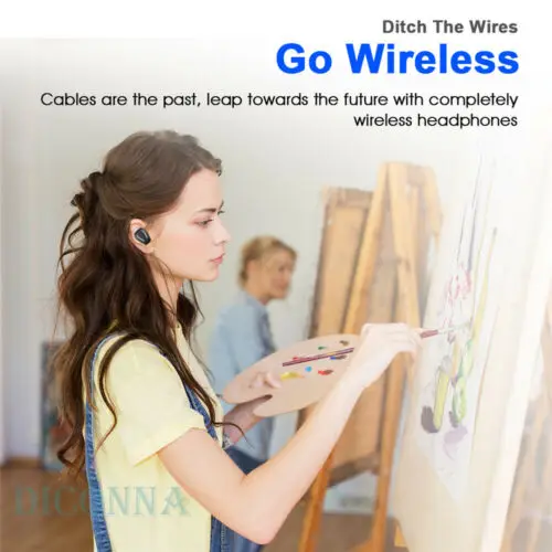 Мини-наушники-вкладыши TWS True Беспроводной в ухо стерео Bluetooth наушники гарнитура 3D