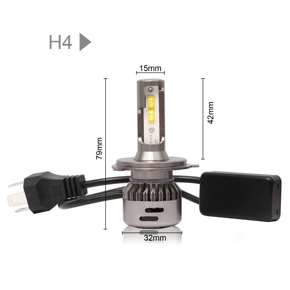Aslent H7 светодиодный объектив 55 Вт/лампа 20000LM 6500 LED Canbus Error Free H4 H11 H8 H1 HB3 9005 HB4 9006 для авто фары автомобиля 12 v