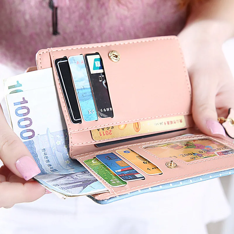 Cartoon Cat Style Purse Fashion Cute Women's Wallet Bifold PU Leather Coin Womens Bag Clutch Hand 88 WML99 | Багаж и сумки