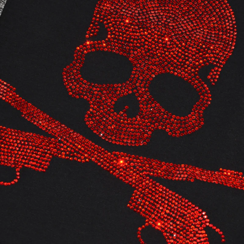 Женская летняя футболка с коротким рукавом и принтом черепа | одежда