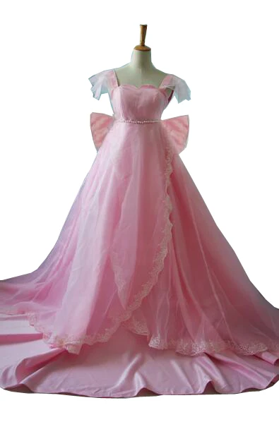 2021 розовое платье принцессы Serenity Tsukino Usagi костюм для косплея свадебное платье|dresses
