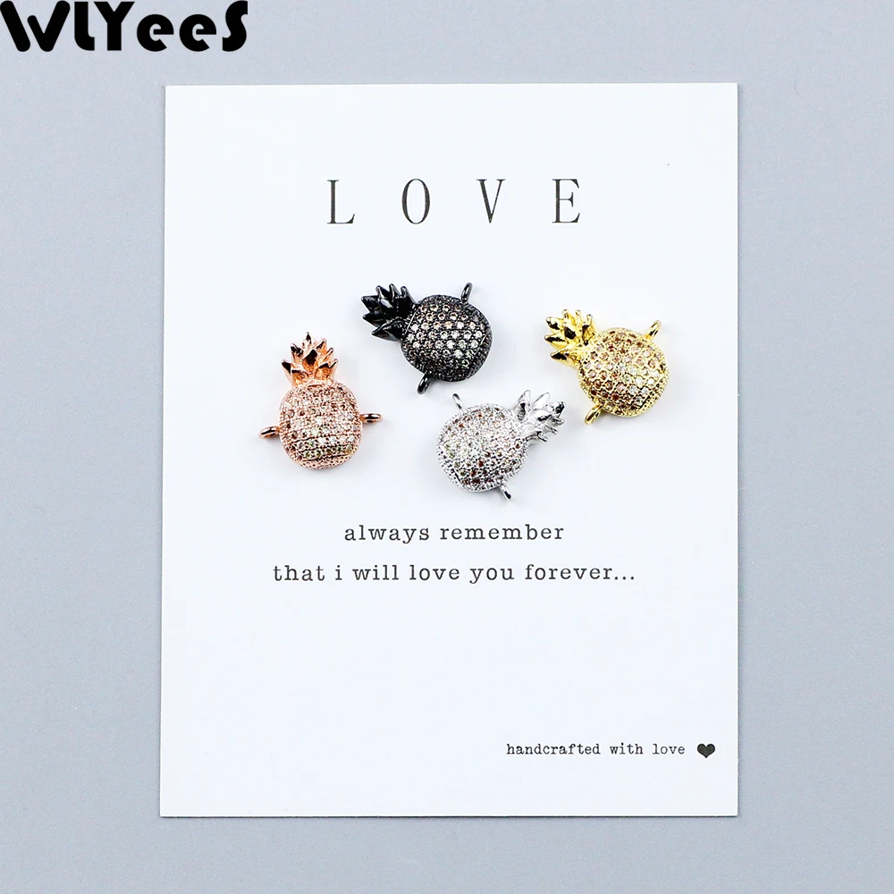 2 шт. медные бусины WLYeeS из белого циркона | Украшения и аксессуары
