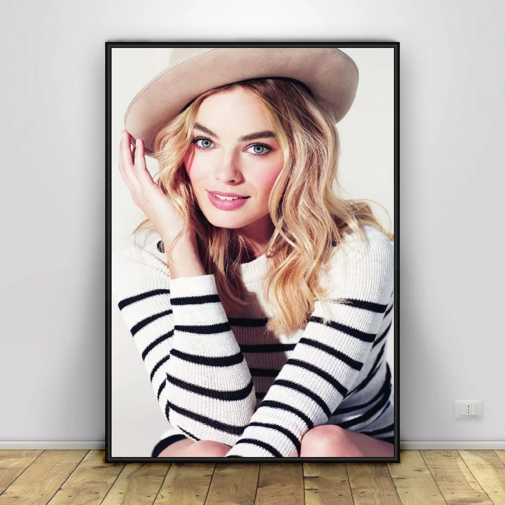 Margot Robbie Art Шелковый плакат домашний декор 12x18 24x36 дюймов | Дом и сад