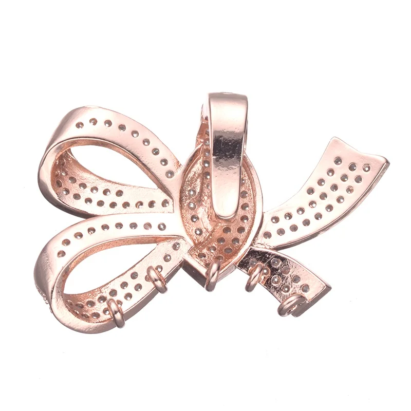 JUYA прозрачные циркониевые Амулеты с микро закрепкой подвески стразы соединители