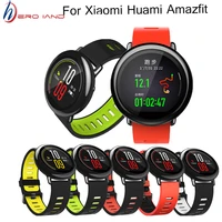 22mm sports silicone wrist strap bands for xiaomi huami amazfit bip bit pace lite youth smart watch replacement band smartwatch