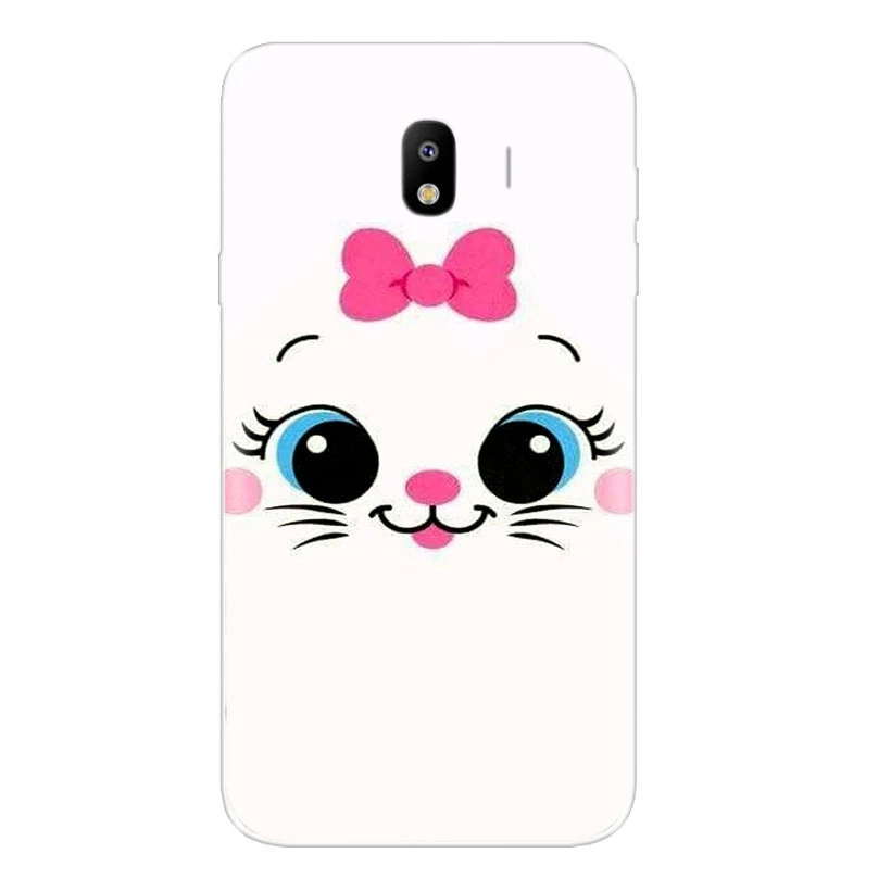 Мягкий ТПУ чехол для Samsung Galaxy J1 J2 prime J3 J4 J5 J6 J7 2016 2017 2018 силиконовый с рисунком