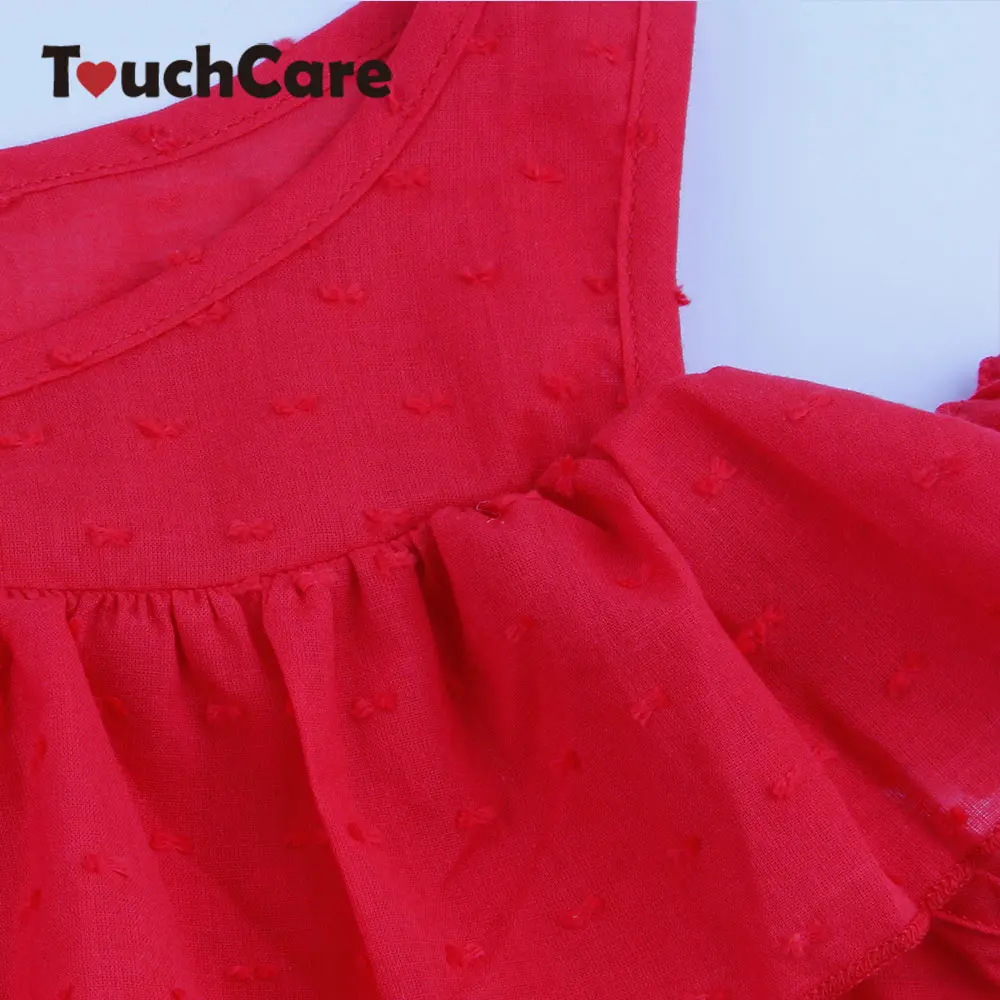 Платья принцессы с оборками для маленьких девочек платье открытыми плечами