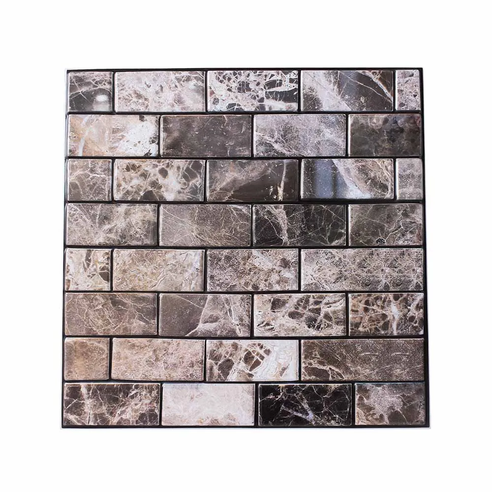 ПВХ 3D Морден Настенная Наклейка плитка кирпич Самоклеящаяся мозаика