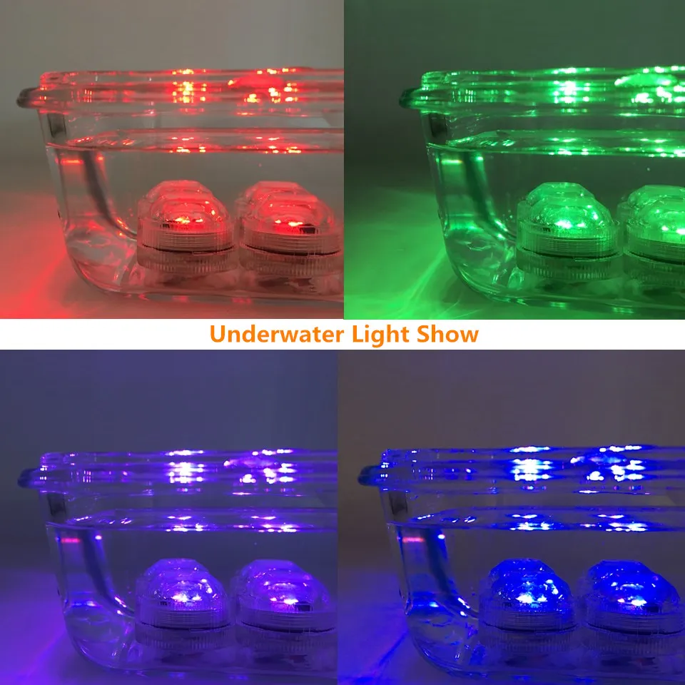 SMD2835 RGB погружной светодиодный подводный свет Водонепроницаемая круглая лампа