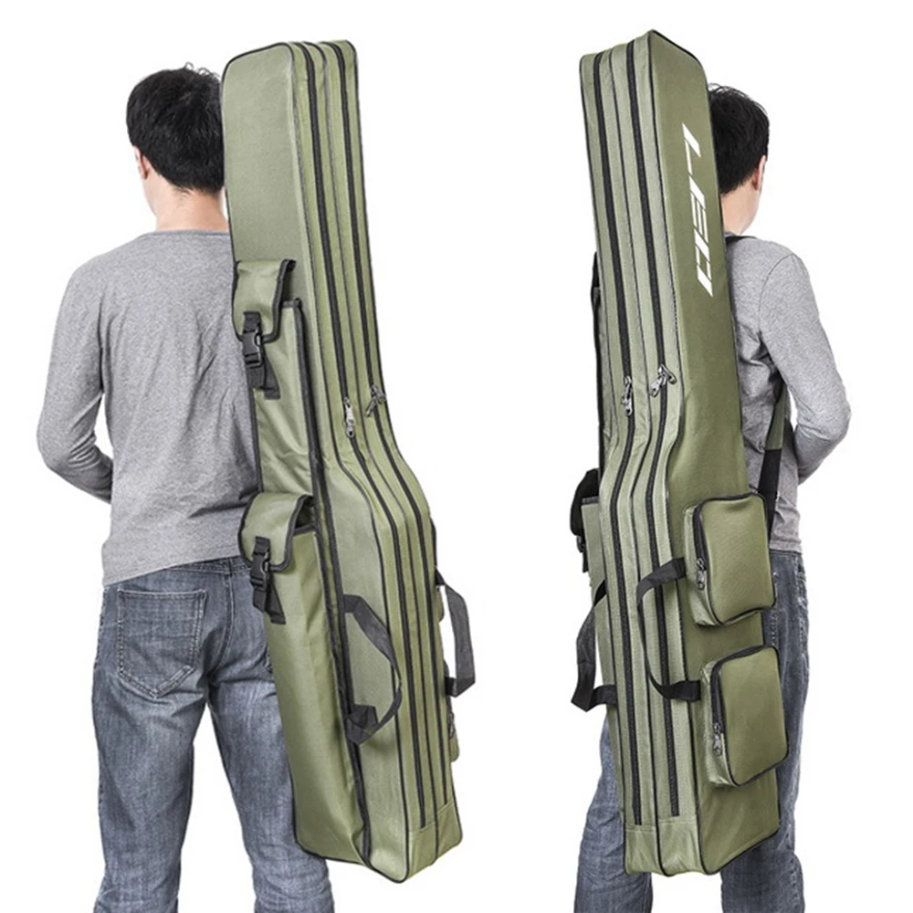 

lixada 130cm Fishing Rod Reel Bag Fishing Pole Gear Tackle Tool Carry Case Carrier Travel Bag Storage Bag Fishing Cover Bag