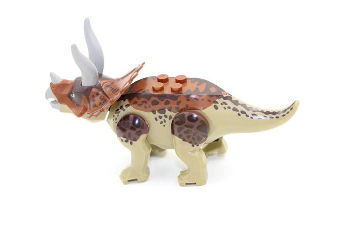 Конструктор Мир Юрского периода 4 шт./компл. динозавры тираннозавр трицератопс